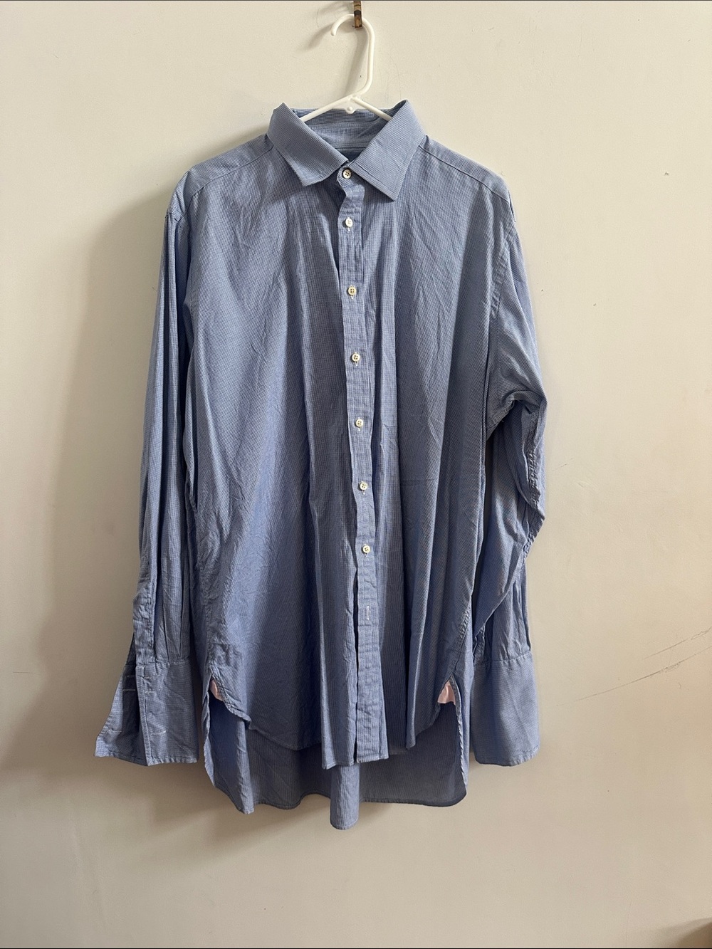 Thomas Pink Light Blue Classic Button-Up Dress Shirt